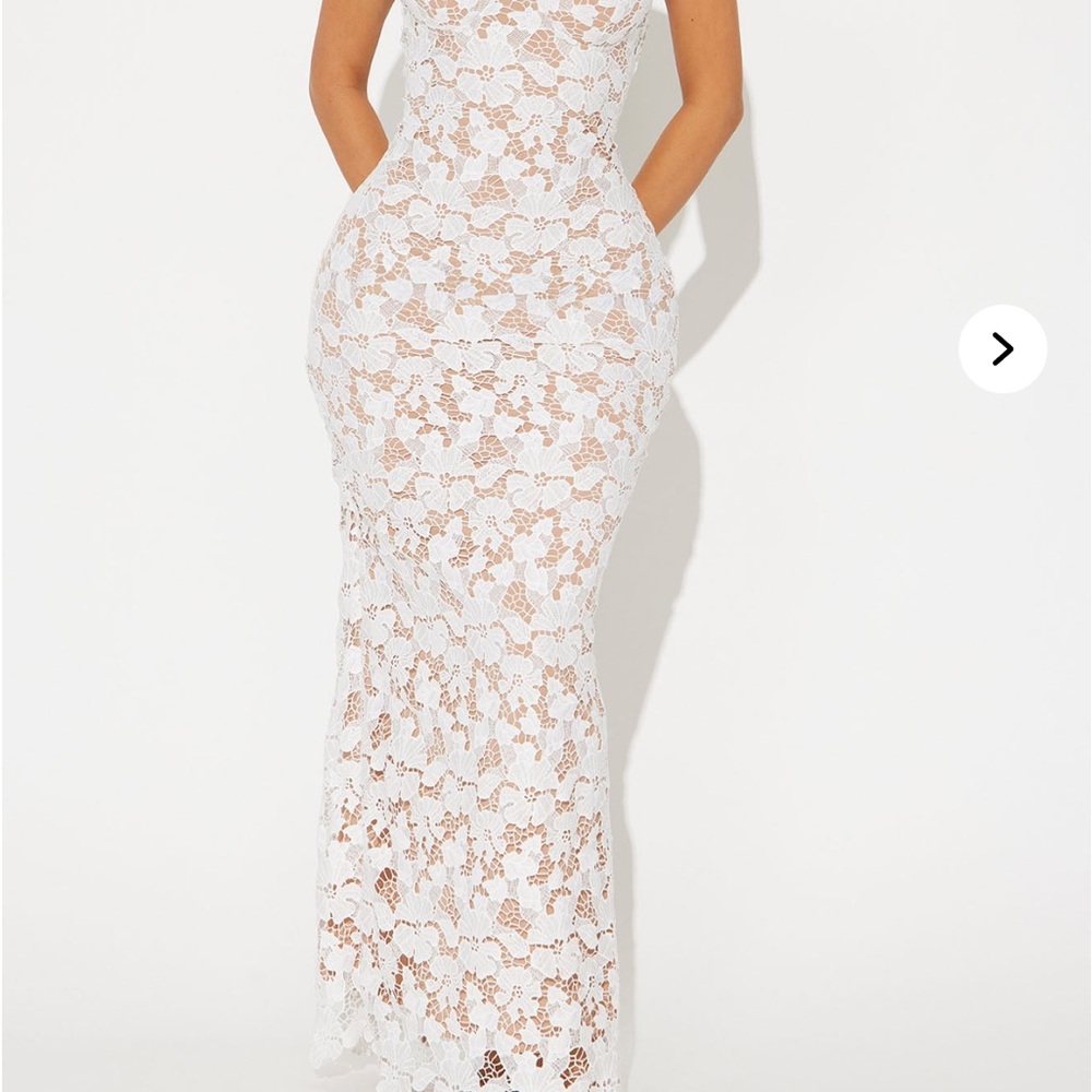 Fashion Nova White Sheath Dress Sweetheart Neckline